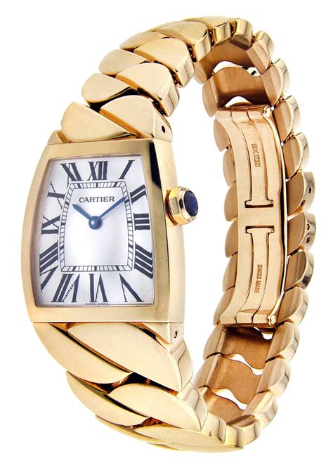 cartier replica la dona rose gold|Cartier La Dona 18k Quartz Watch Roman Numerals Ladies 2904.